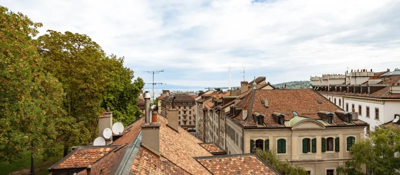 survol de la vieille ville de Genève, une domiciliation et adresse professionnelle à Genève